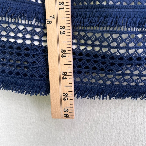 ANTHROPOLOGIE Hutch Crochet Dress Womens 0 Navy Blue Sleeveless Lace NWOT - Picture 15 of 15